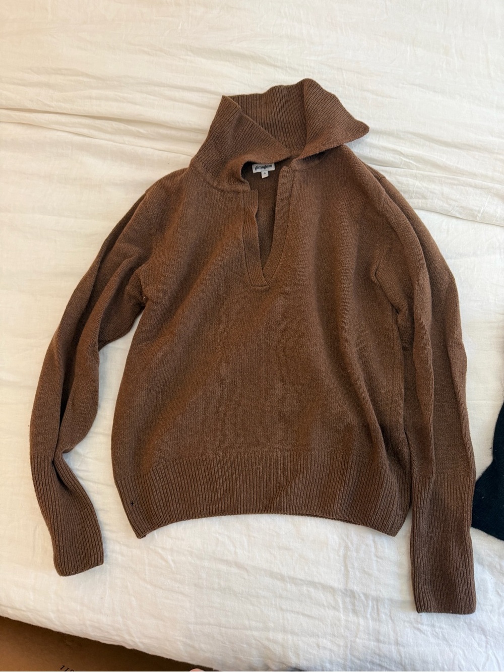 Gimaguas Brown woman’s Knit Collar Sweater